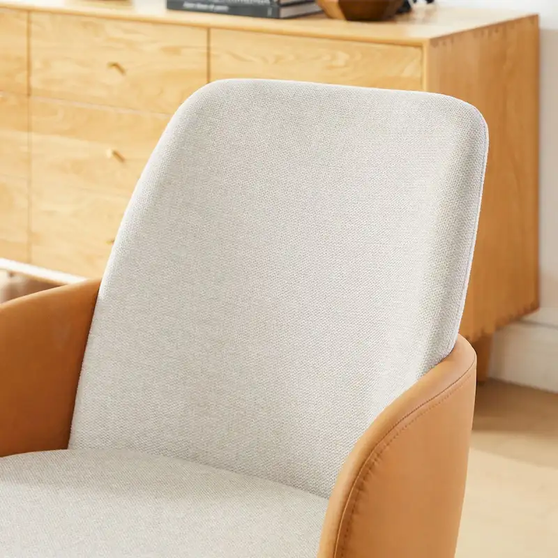 Art Leon Mid-century Modern Upholstered Home Office Desk Chair