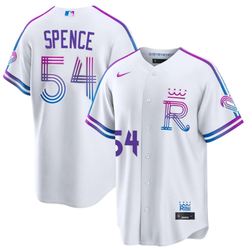 Mitch Spence Kansas City Royals White 2026 City Connect Jersey