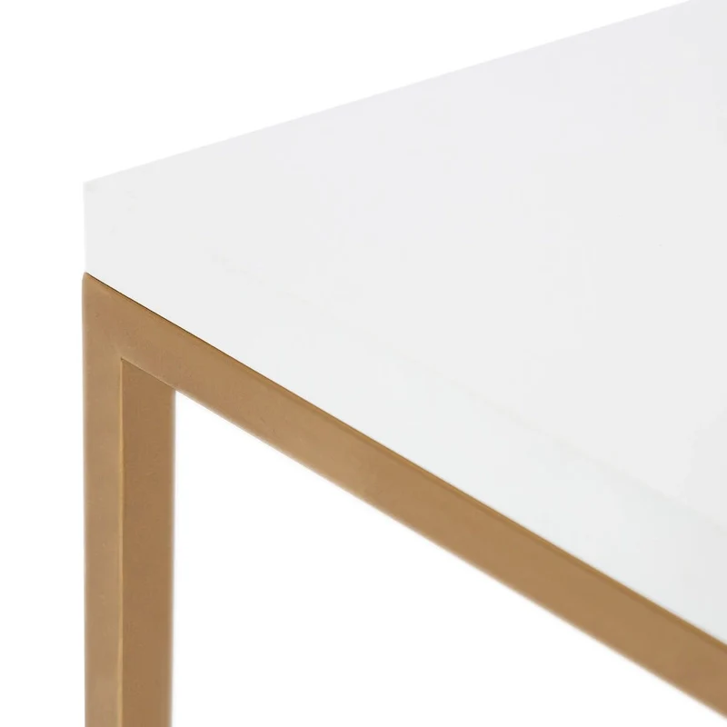 Kate and Laurel Kaya Wood and Metal Coffee Table - 28x28x18