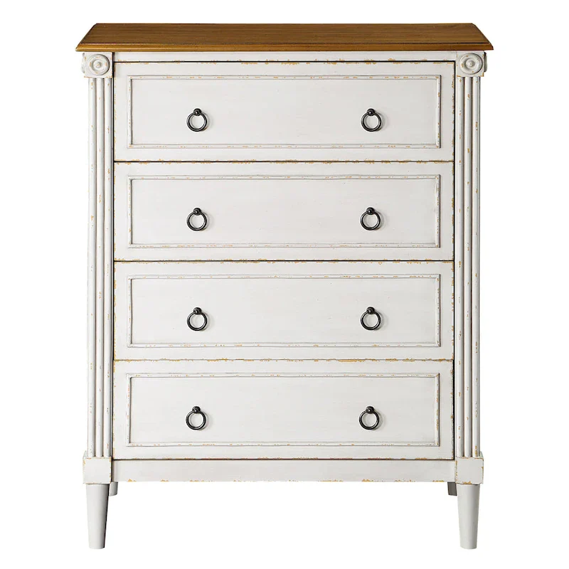 Joneigh Traditional Solid Wood 4-Drawer Chest by