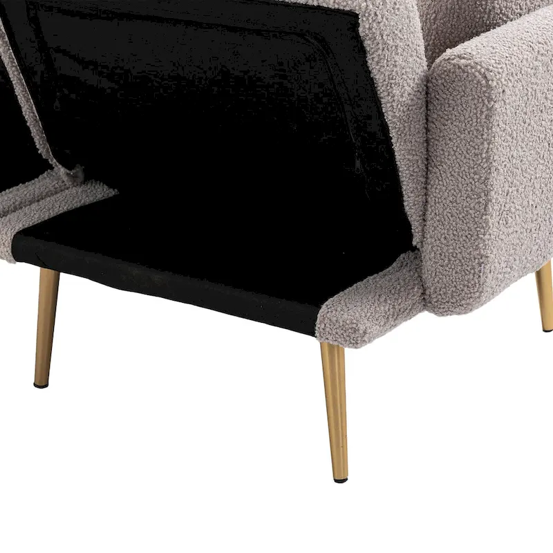 Linen Modular Sofa Section Armless Accent Chair