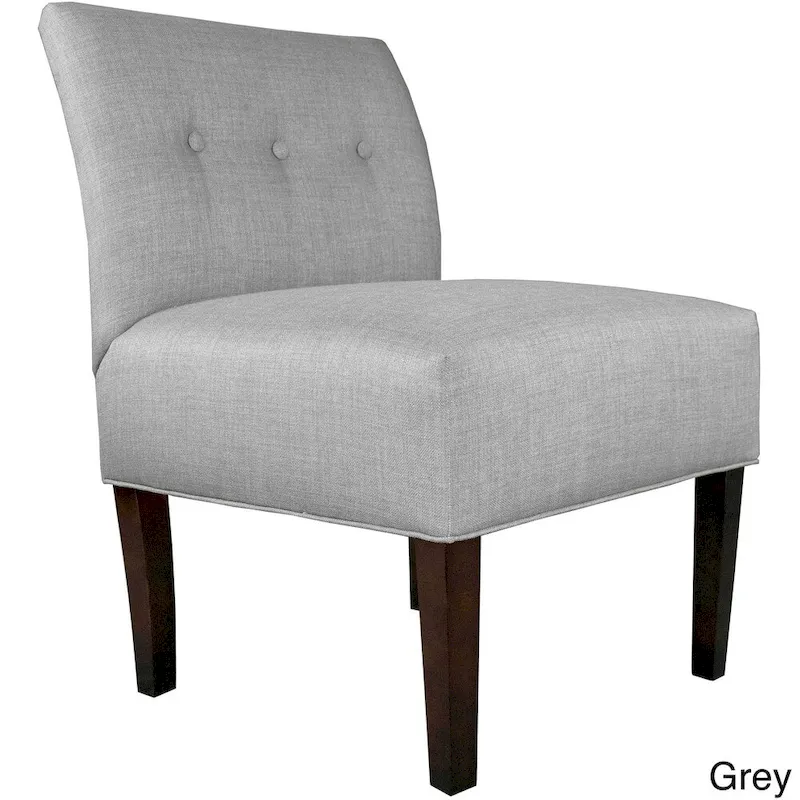 Samantha Button Tufted Ikat Accent Chair