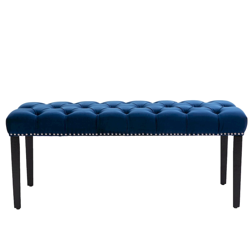 Upholstered Tufted Bench Ottoman Accent Bench