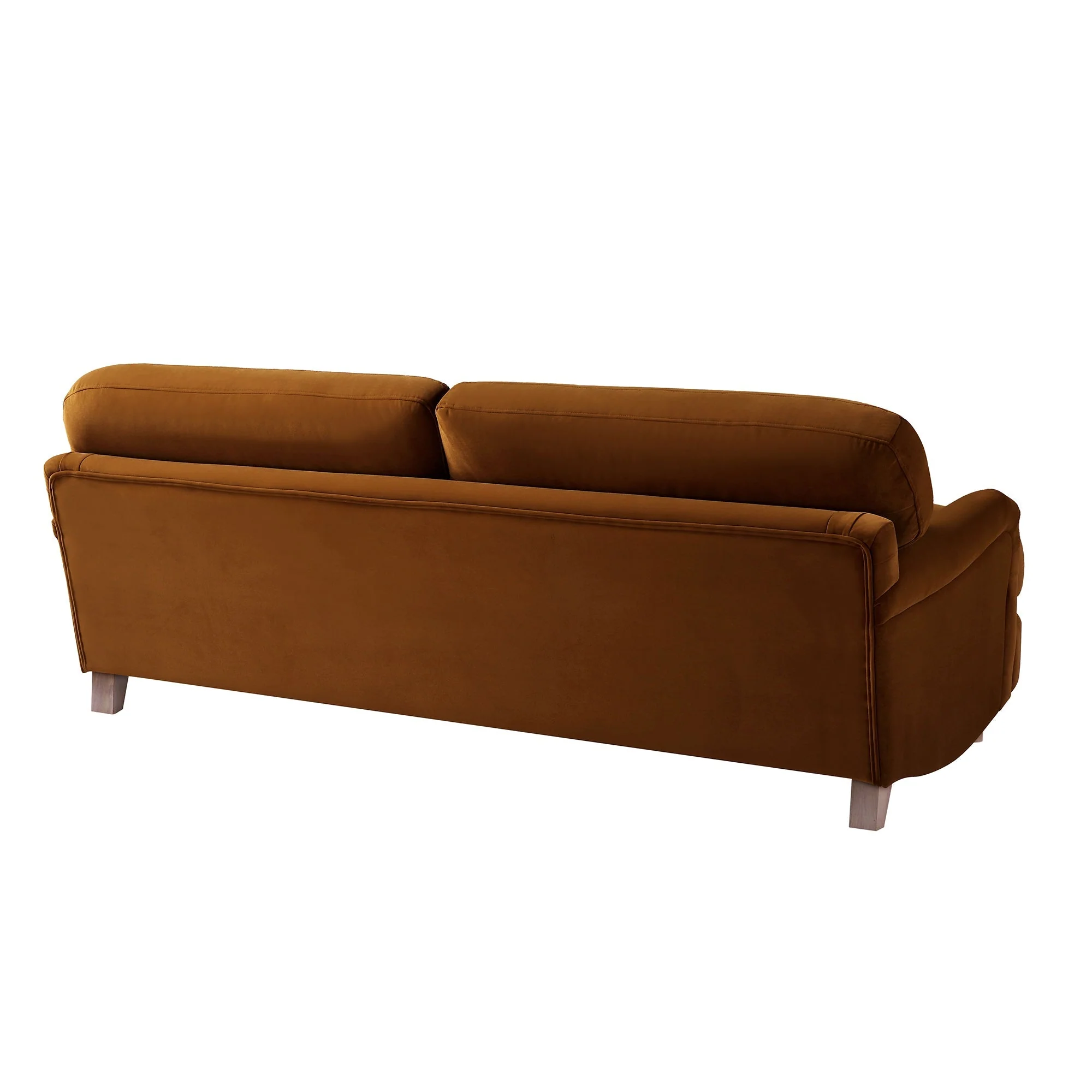 Cinnamon Velvet Sofa, 3-Seater