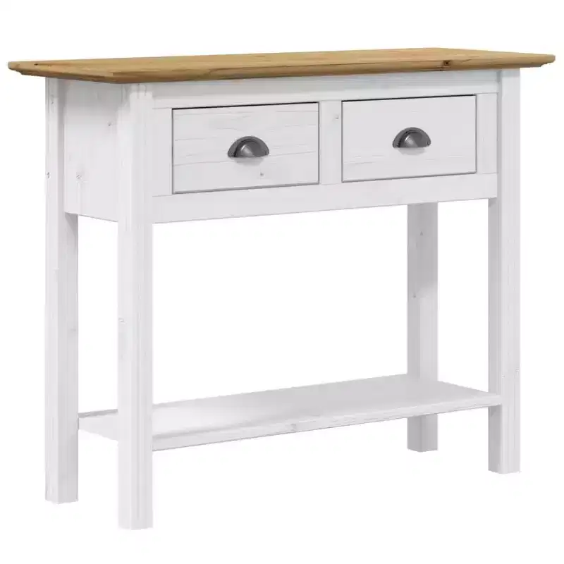vidaXL Console Table Accent Storage Sofa Console Table BODO Solid Wood Pine