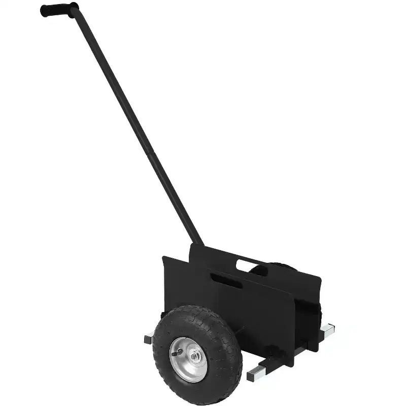 Heavy Duty Panel Dolly with Extended Handle  660 lbs Load  10 Durable Rubber Wheels  Efficient Sheetrock Transport  Drywall & Slab Moving Cart