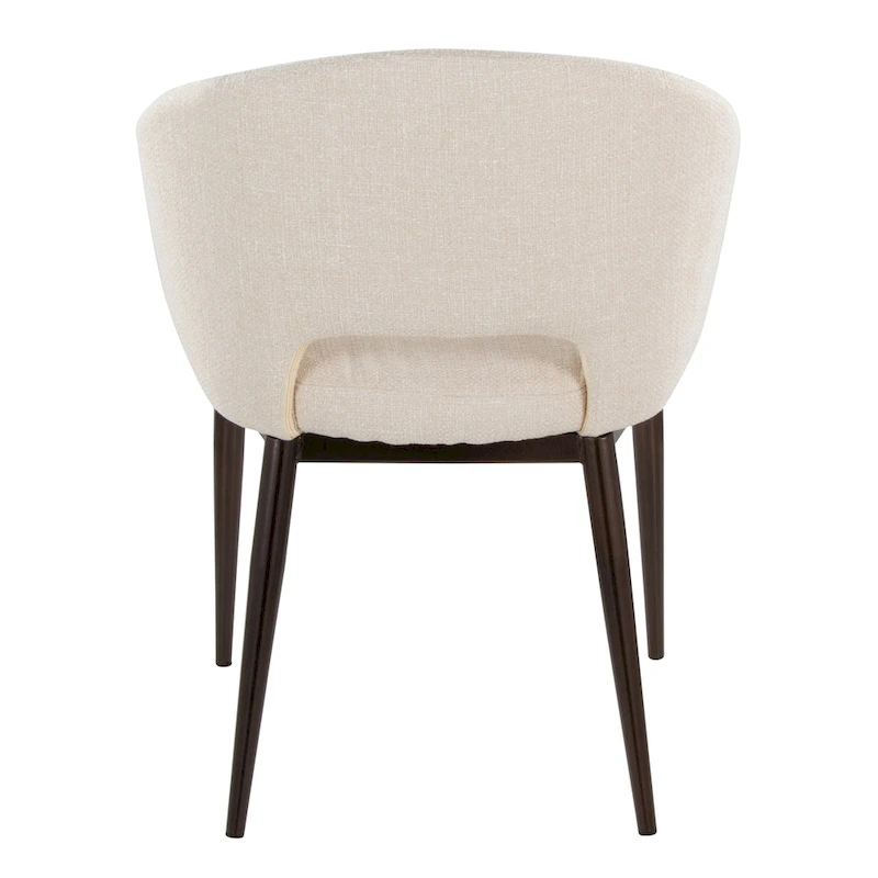 Carson Carrington Vika Upholstered Dining Chair with Copper Metal Legs