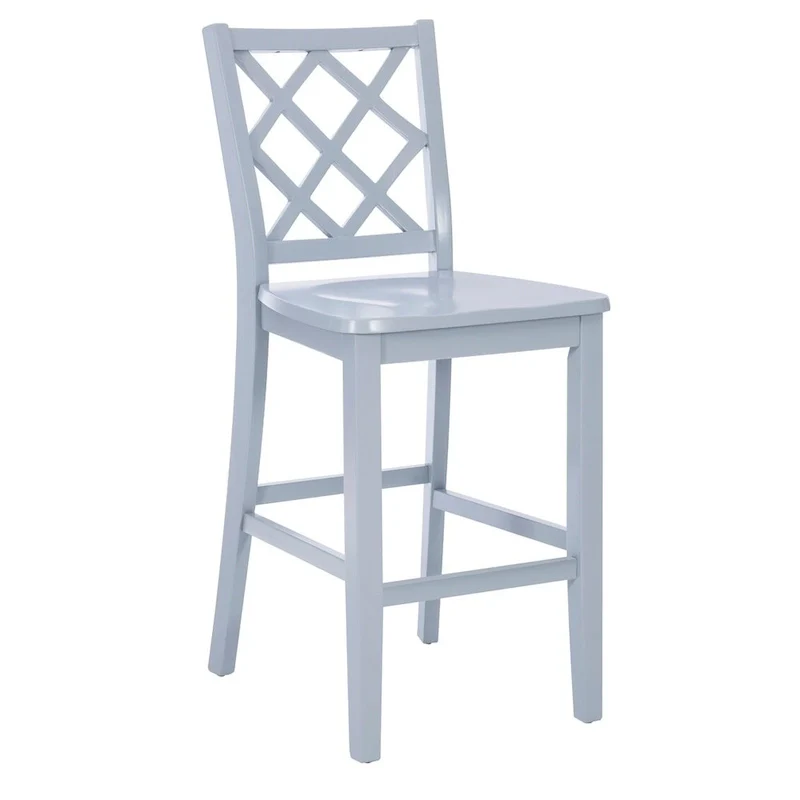 Counter Height Bar Stool with X-Back Design