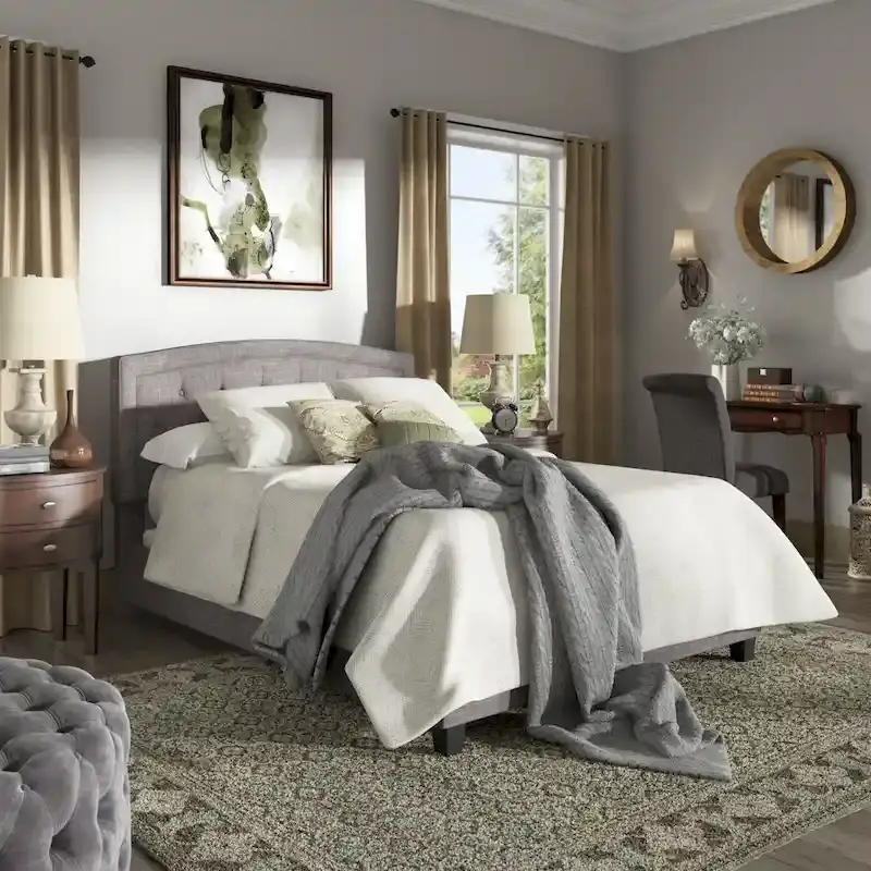 Fontana Adjustable Diamond-tufted Arched Back Bed by iNSPIRE Q Classic