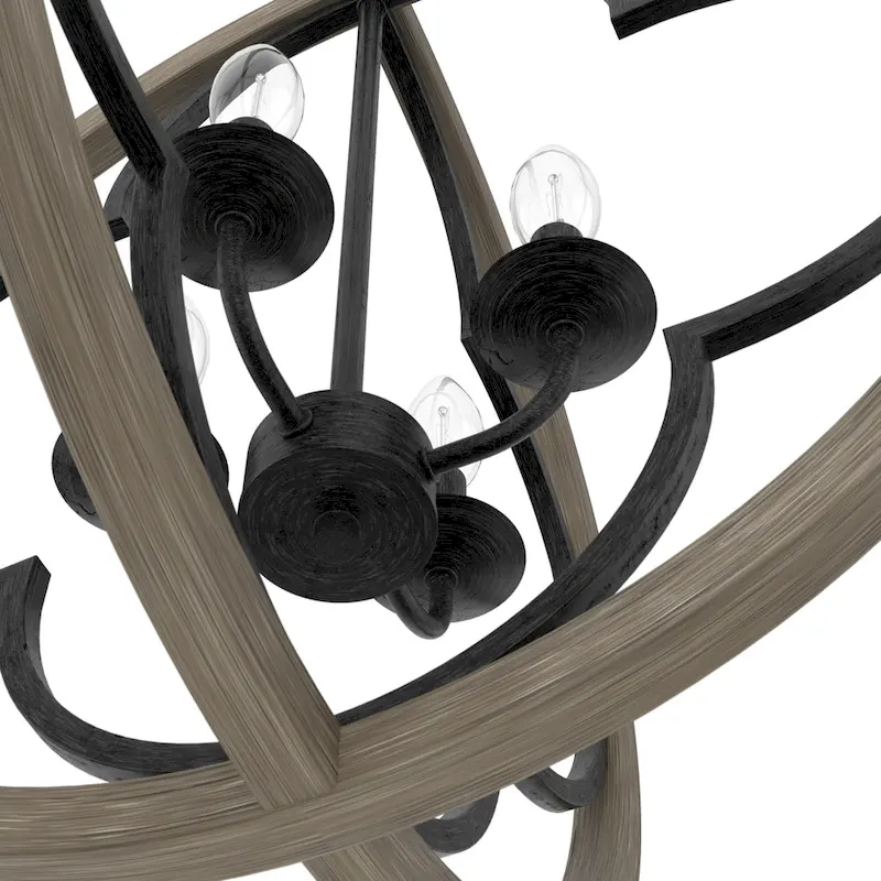 Hunter 24  Gablecrest 4-Light Pendant - Kitchen Island, Dining Room, Entry - Farmhouse, Transitional, French Country, Distressed