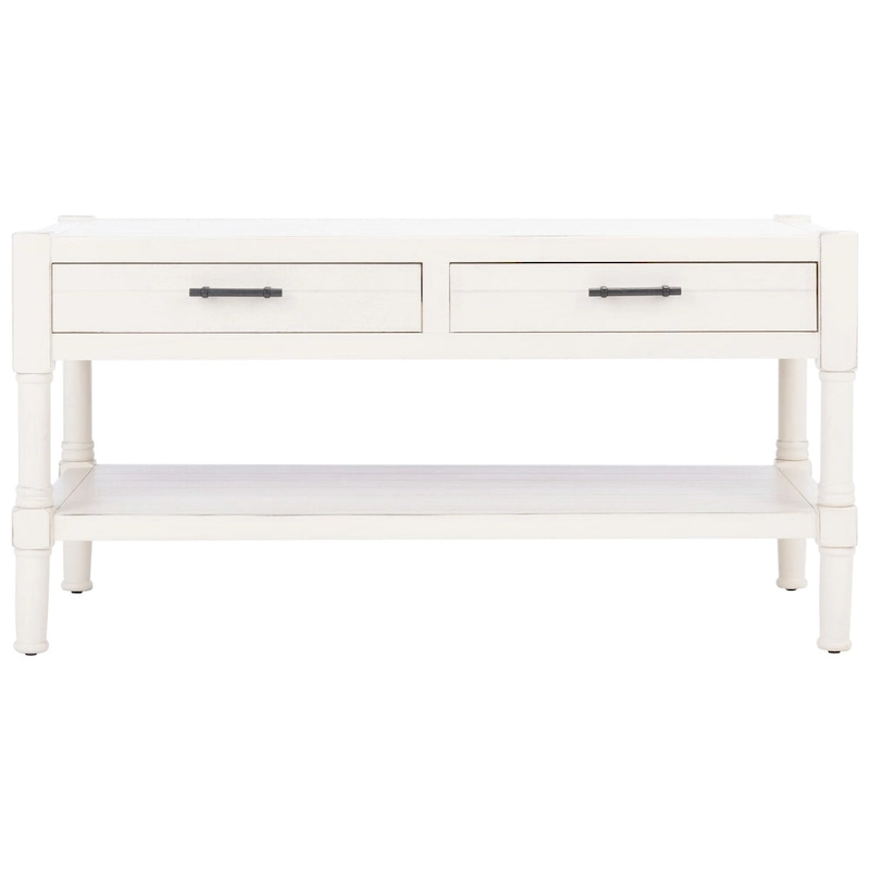 SAFAVIEH Alene 2-Drawer Bottom Shelf Coffee Table - 37.8 W x 19 L x 19 H - 38Wx19Dx19H