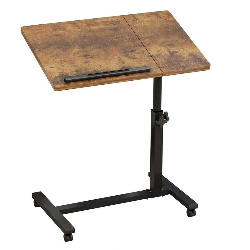Wheels Height Adjustable Tray Table - 23.6D x 15.9W x 35H