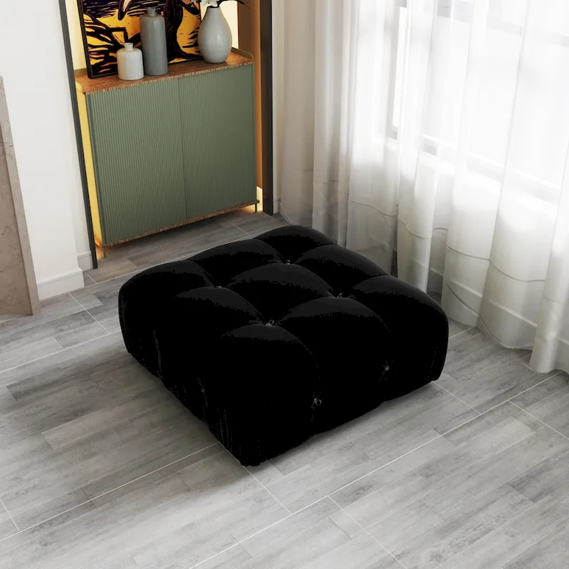 Black Velvet Free Combination Modular Sectional Sofa