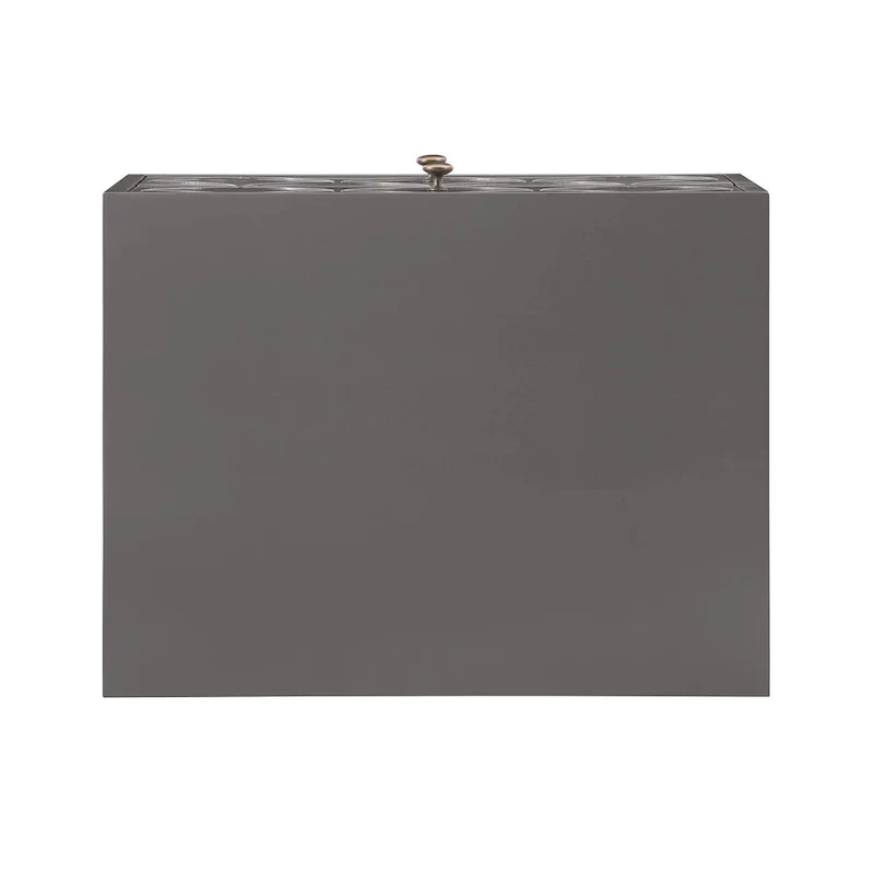 Arched Diamond 2- Drawer Gold Metal End Table