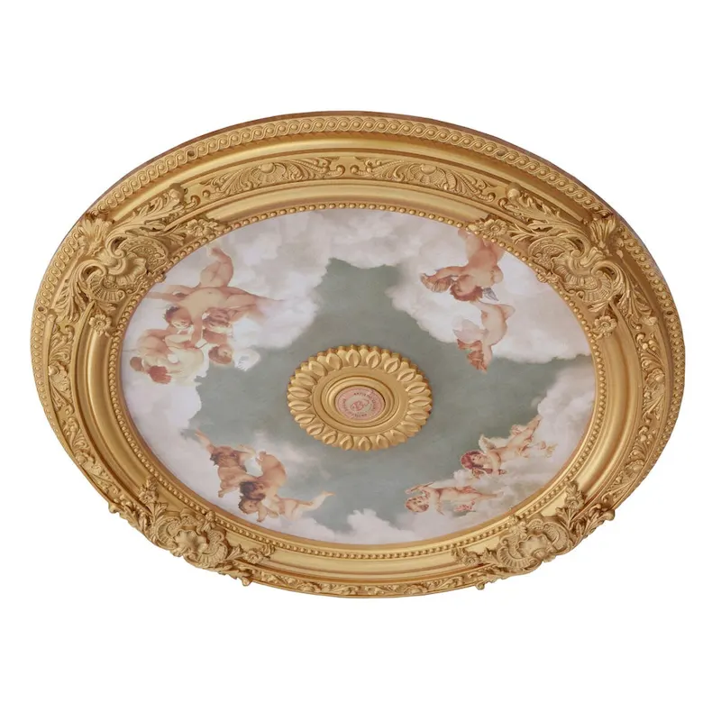 Blanco Round Chandelier Ceiling Medallion 36in