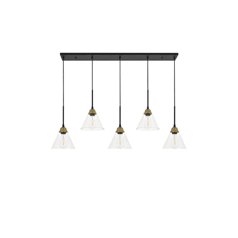 Histoire 5 light chrome Pendant