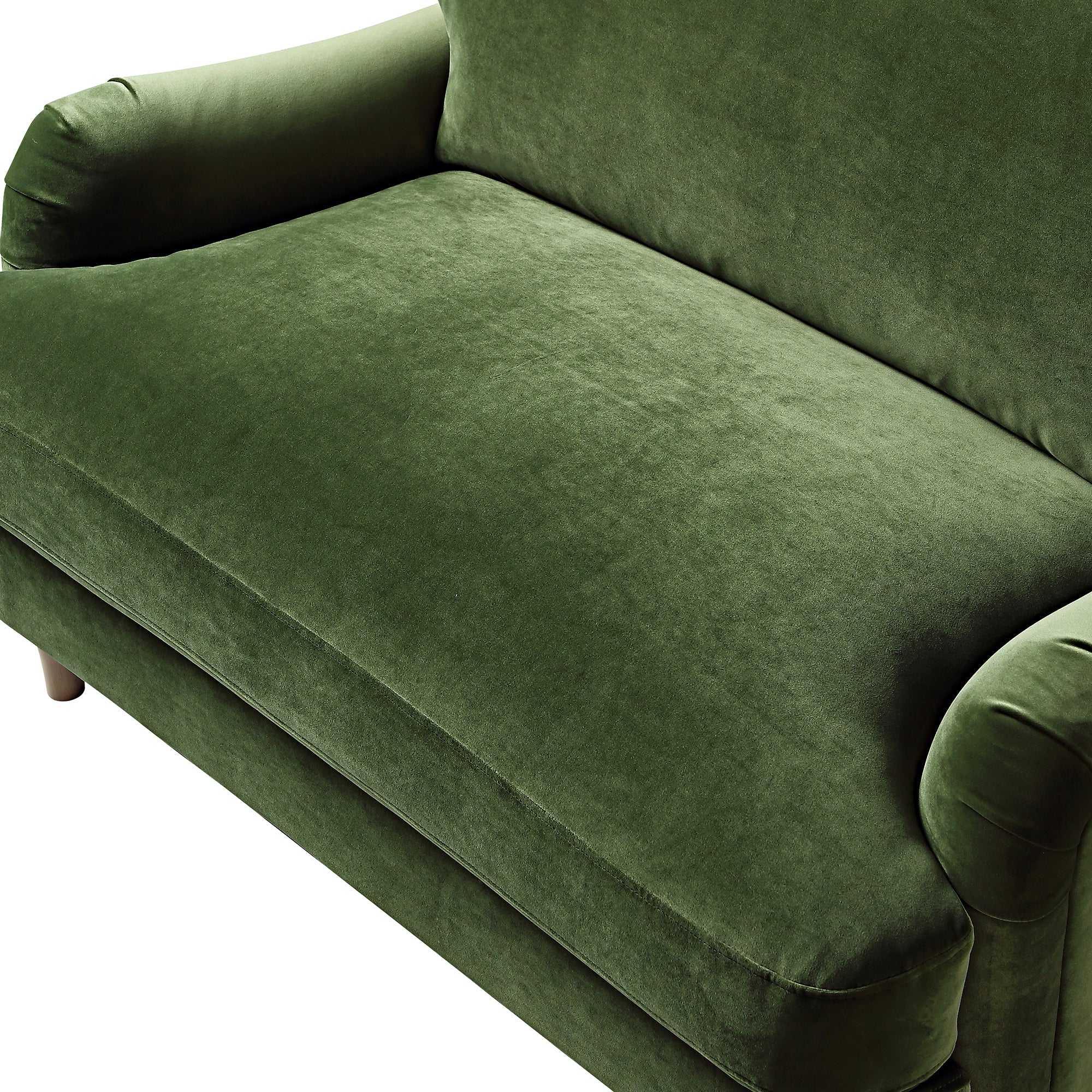 Fern Green Velvet Sofa, Loveseat