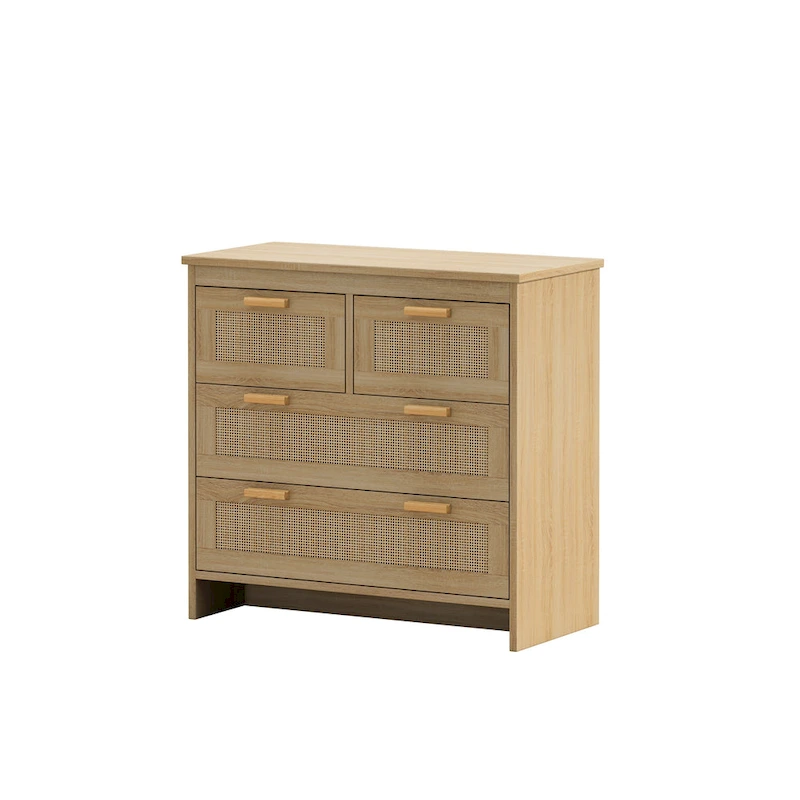 GEITIN 4 Drawers Rattan Cabinet