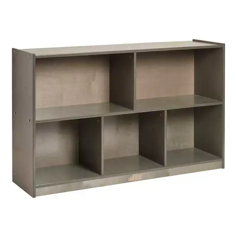 ECR4Kids 5-Compartment Mobile Storage Cabinet, Preschool, Classroom Furniture