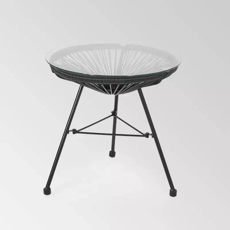 Java 3pc Faux Rattan Modern Chat Set - Christopher Knight Home