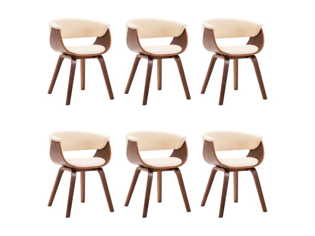 Chaises Manger Lot - Creme