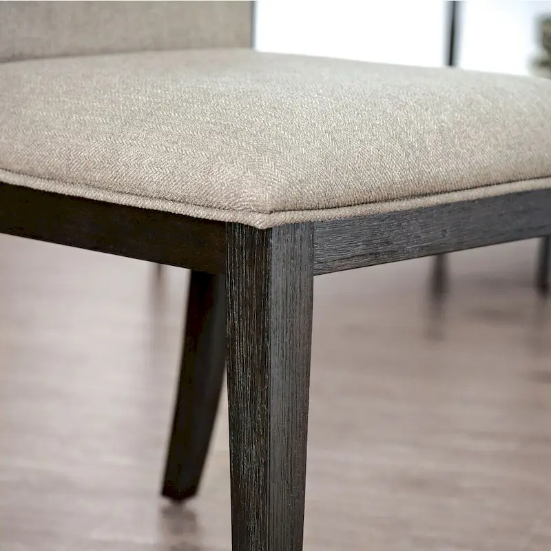 Strick & Bolton Edmonia Espresso Upholstered Side Chairs (Set of 2)