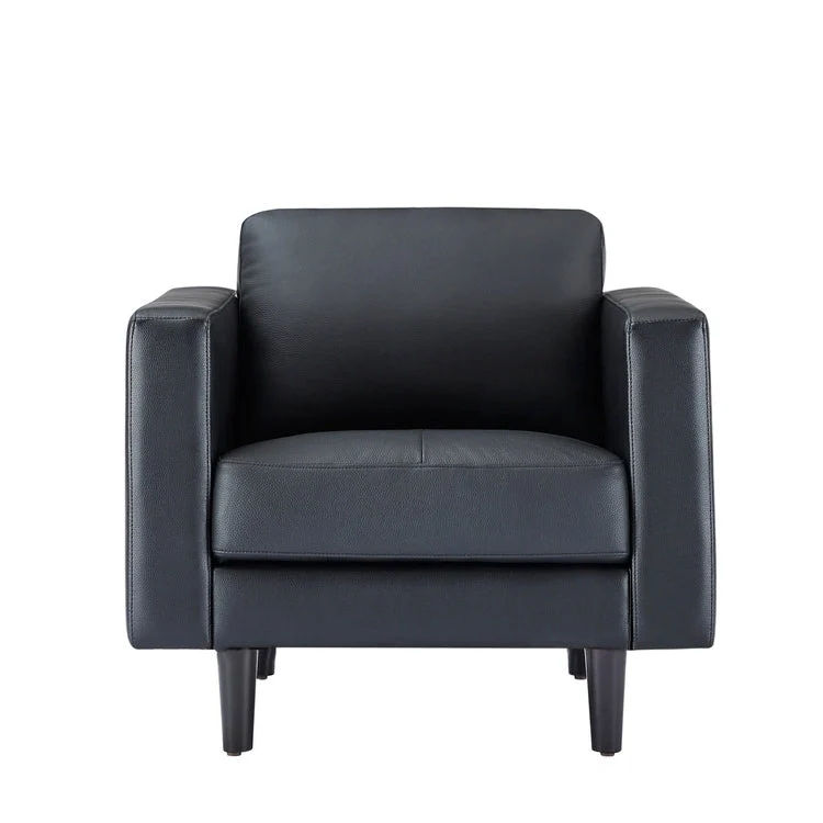 Genuine Mid-Century Leather Sofa