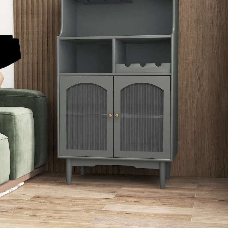 Bar Cabinet with Removable Wine Rack