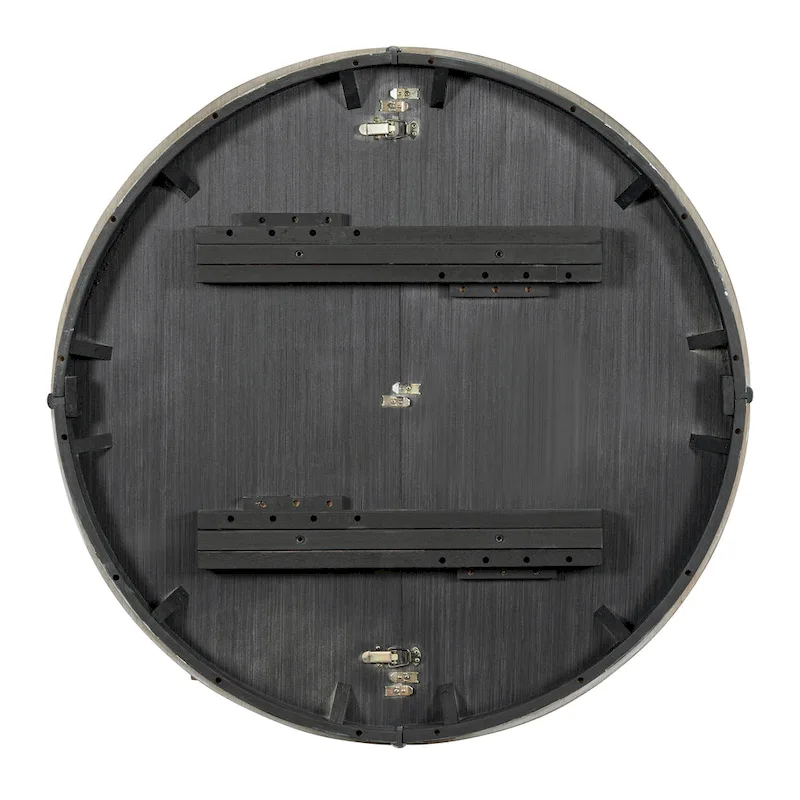 5-Piece Dining Set Extendable Round Table and 4 Upholstered Chairs Farmhouse Dining Set