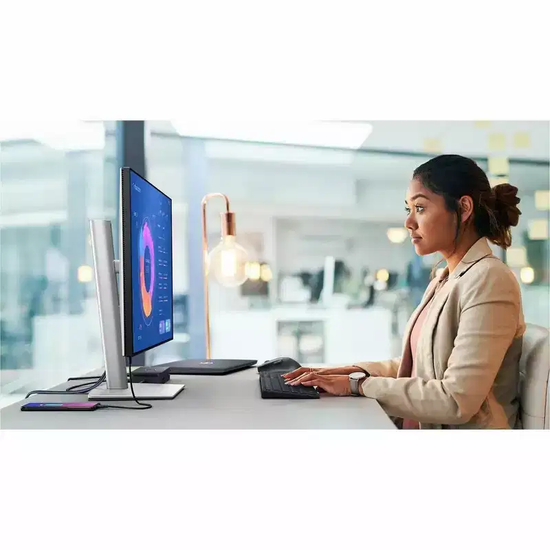 Dell UltraSharp U2724D 27 Class WQHD LED Monitor - 16:9 - Platinum Silver - 27 Viewable - In-plane Switching (IPS) Black Technology