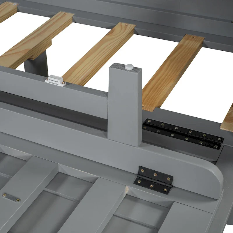 Queen Murphy Bed with Storage Cabinet