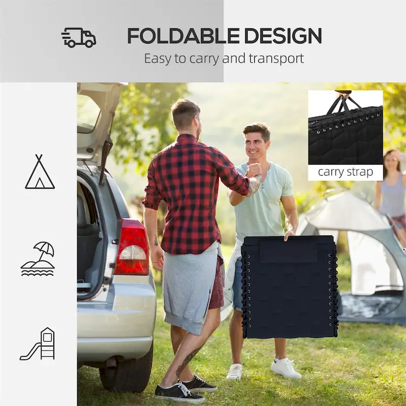 Folding Chaise Lounge Set