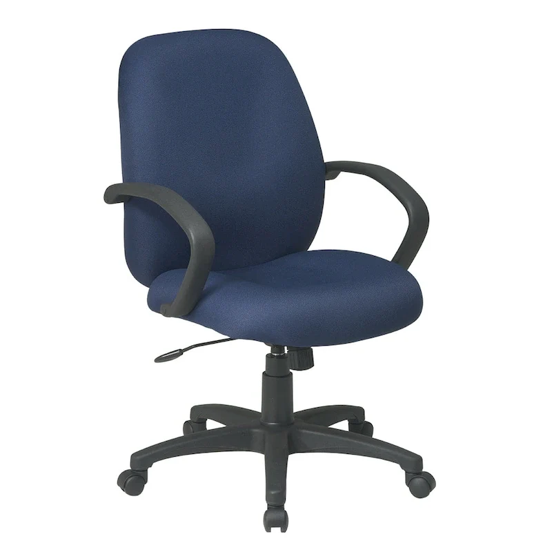 Executive Mid-Back Office Chair with Fabric Back.