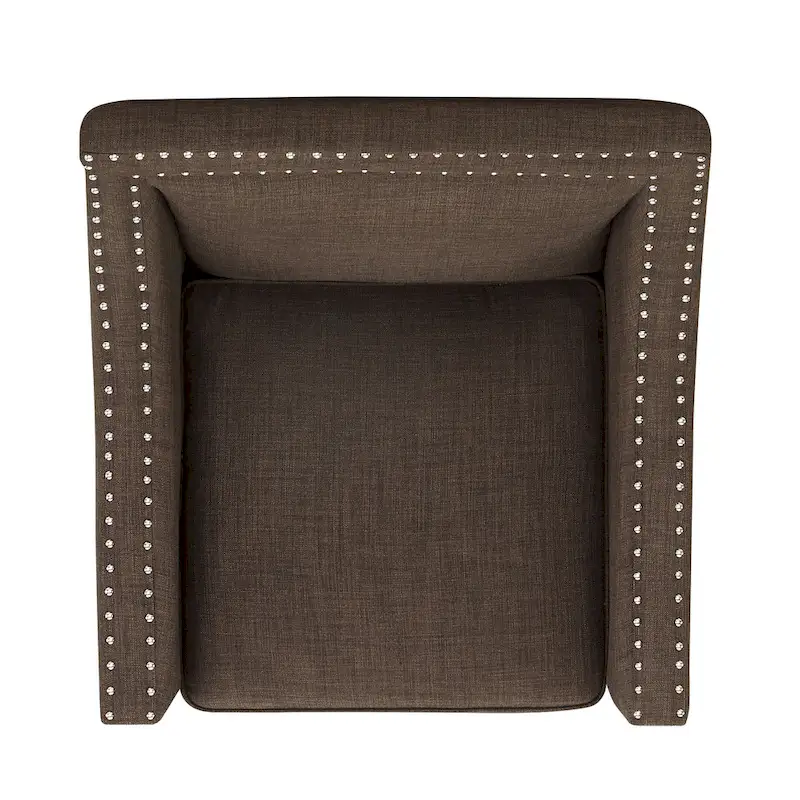 Erica Accent Armchair with Chrome Nailhead Trim