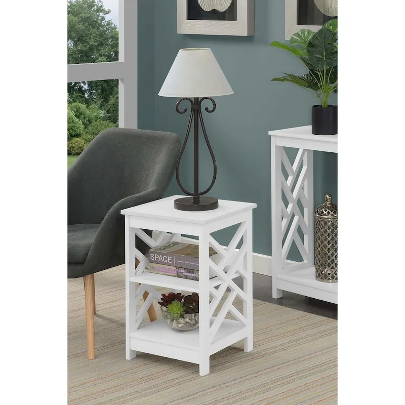 Convenience Concepts Titan End Table with Shelves