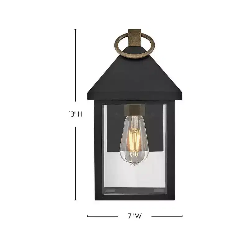Lark Rhett 1 - Light Wall Light in Black