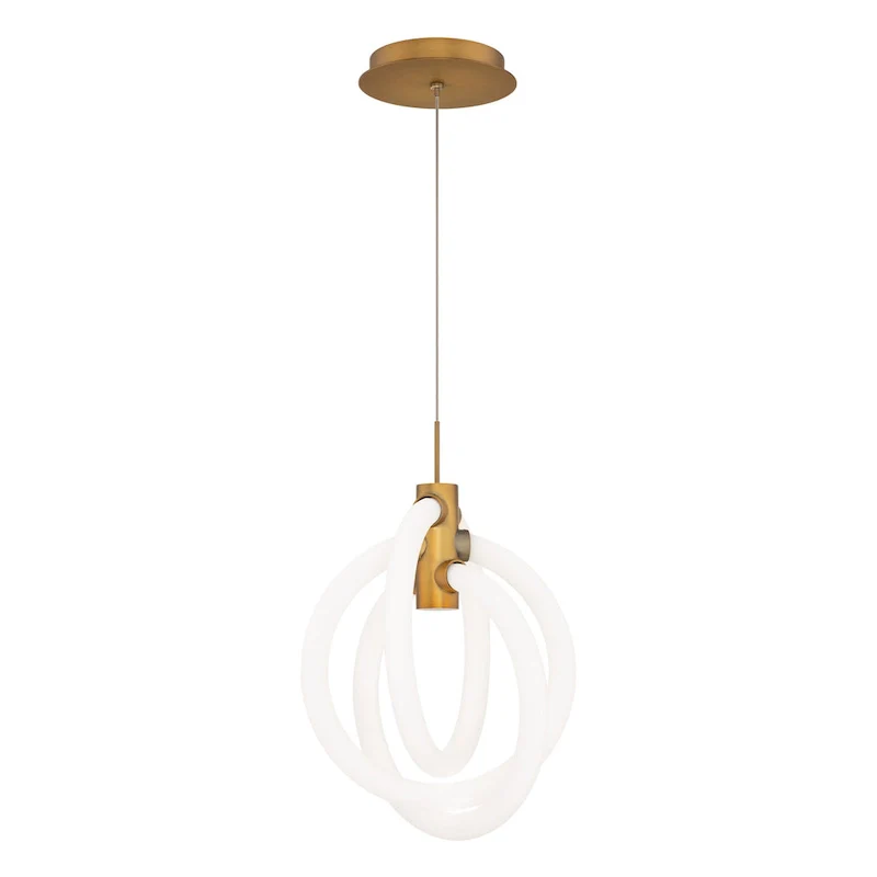 WAC Lighting PD-27413-35 Knot 3 Light 10  Wide LED Abstract Pendant -
