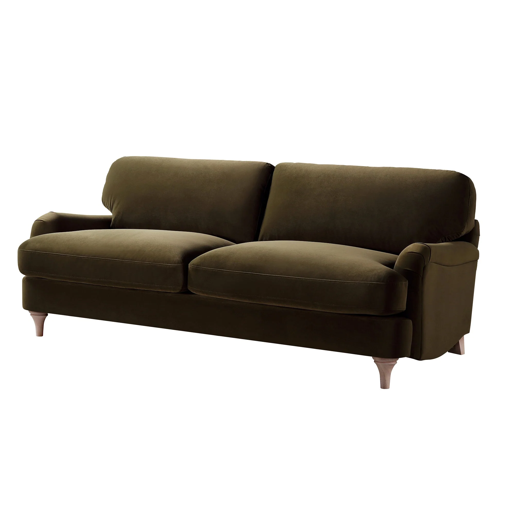 Seaweed Velvet Sofa, 3-Seater