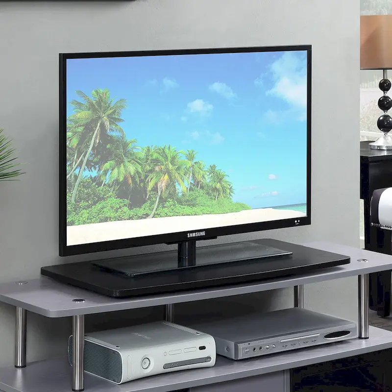 Single-Tier Swivel TV Riser Stand for TVs up to 37