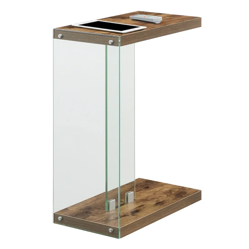 Convenience Concepts SoHo Glass C End Table
