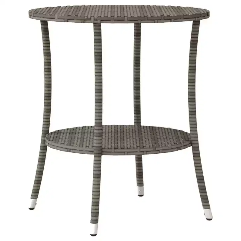 vidaXL Bistro Set with Cushions Poly Rattan