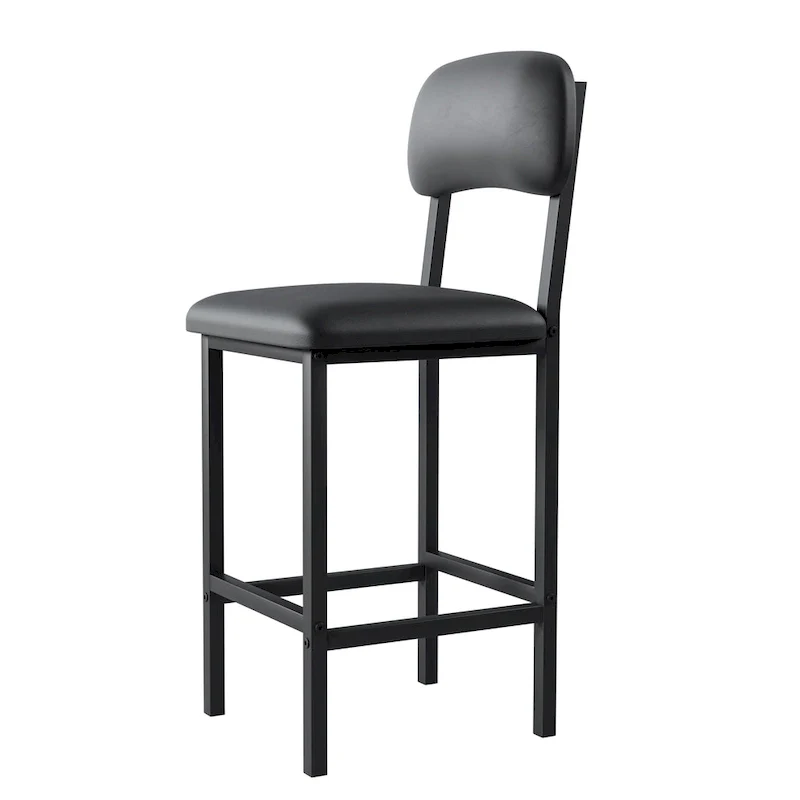 Modern Style 3-Piece Dining Set with Rectangular Table and 2 Upholstered Dining Chairs