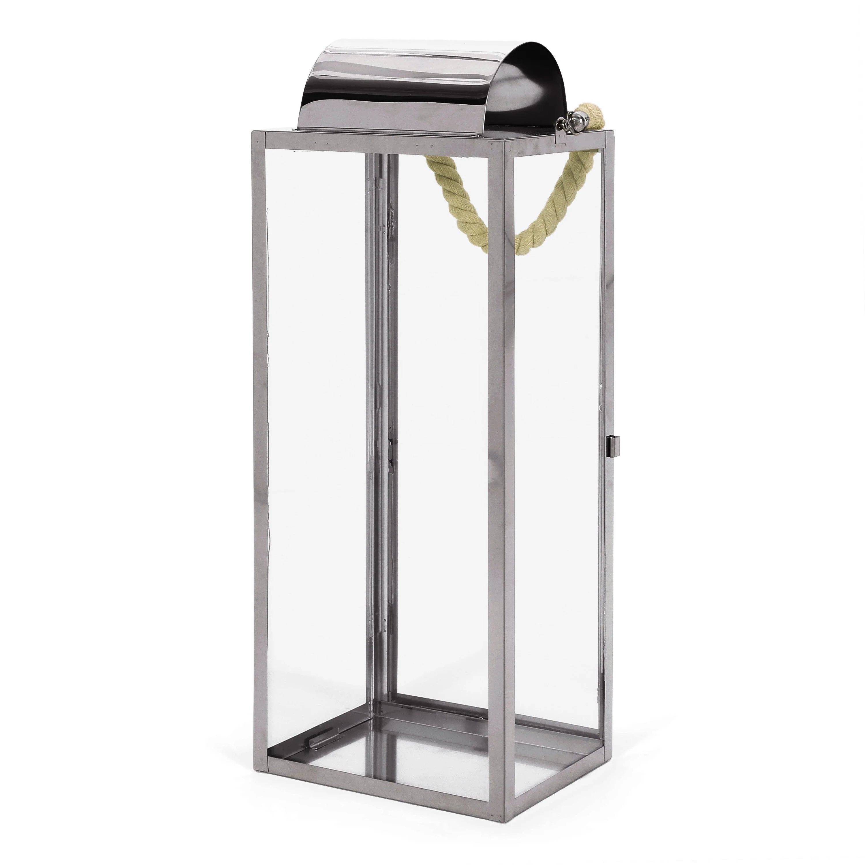 Brianna Outdoor 22 Modern Stainless Steel Lantern