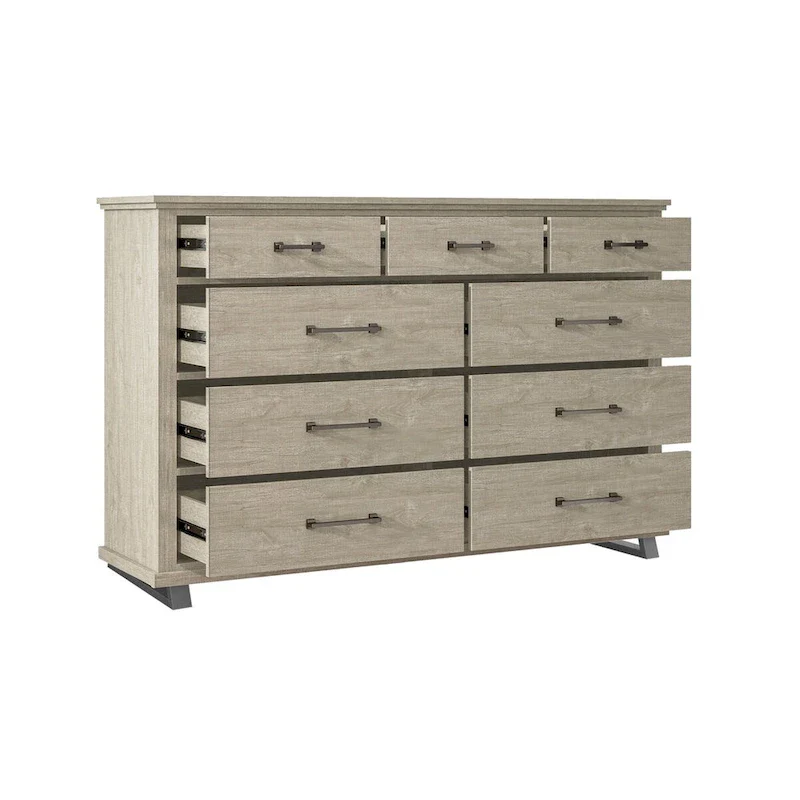 Farmhouse-inspired 2-Piece Bedroom Set - 1 Chest and 1 Dresser