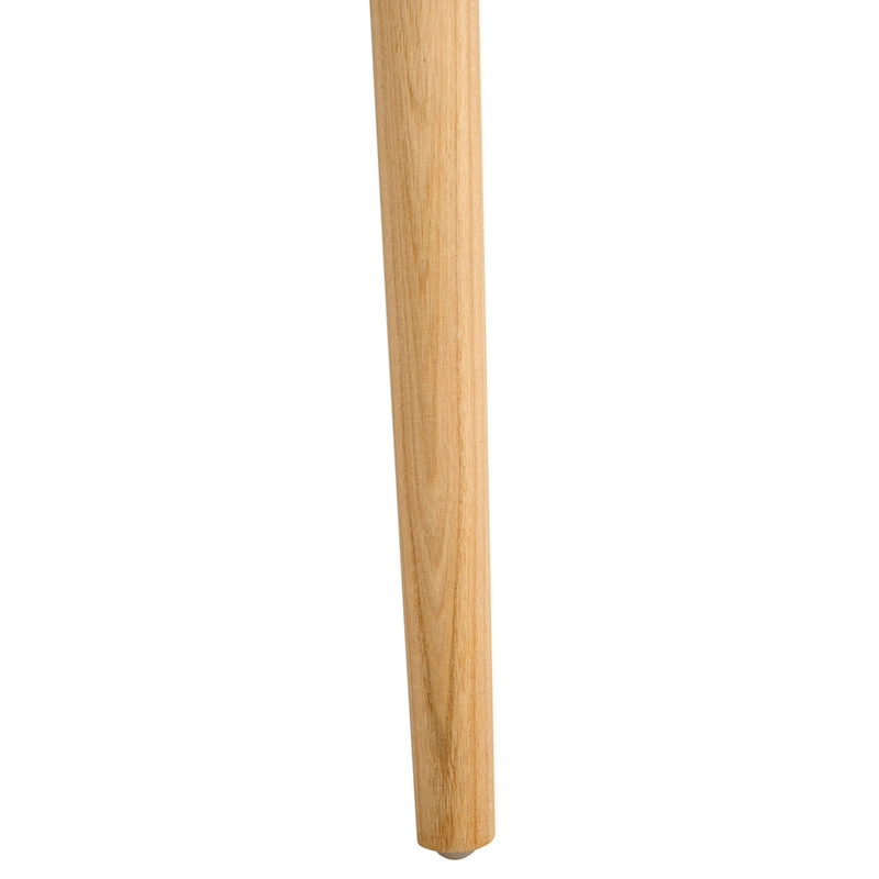 Munro Wanda Woven Leather & Solid Wood Accent Chair (Fully Assembled) - 22  W x 20.5  L x 28.5  H - 22Wx21Dx29H