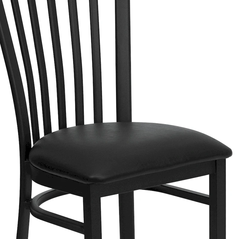 School House Back Metal Restaurant Chair - 17.25