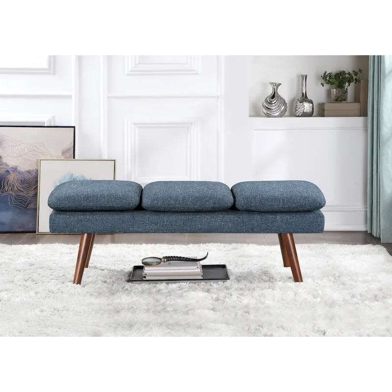 Amanda 54 Mid-Century Bench