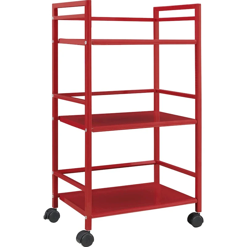 Emerald 3 Shelf Metal Rolling Utility Cart