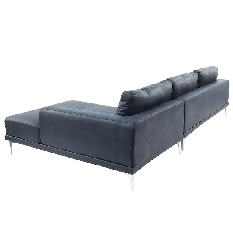 Poundex Furniture 2 Piece Leather Sectional Set
