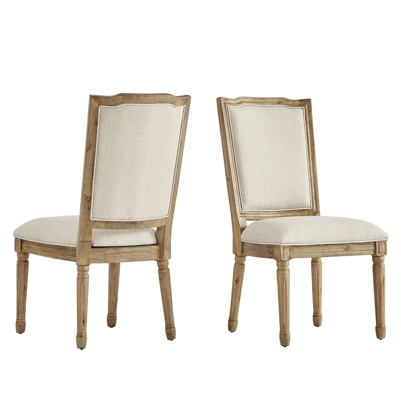 Elegant Linen Dining Chairs